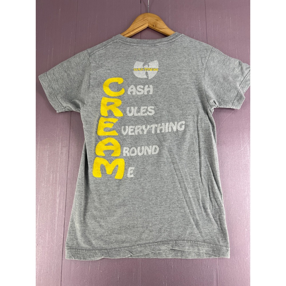 Wu-Tang Clan CREAM Graphic T-Shirt Gray Heather Hip Hop Streetwear XS - Picture 4 of 8